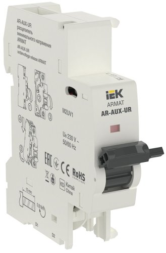 Расцепитель минимального напряжения IEK ARMAT AR-AUX-UR 220-240В для атоматов M06N и M10N картинка